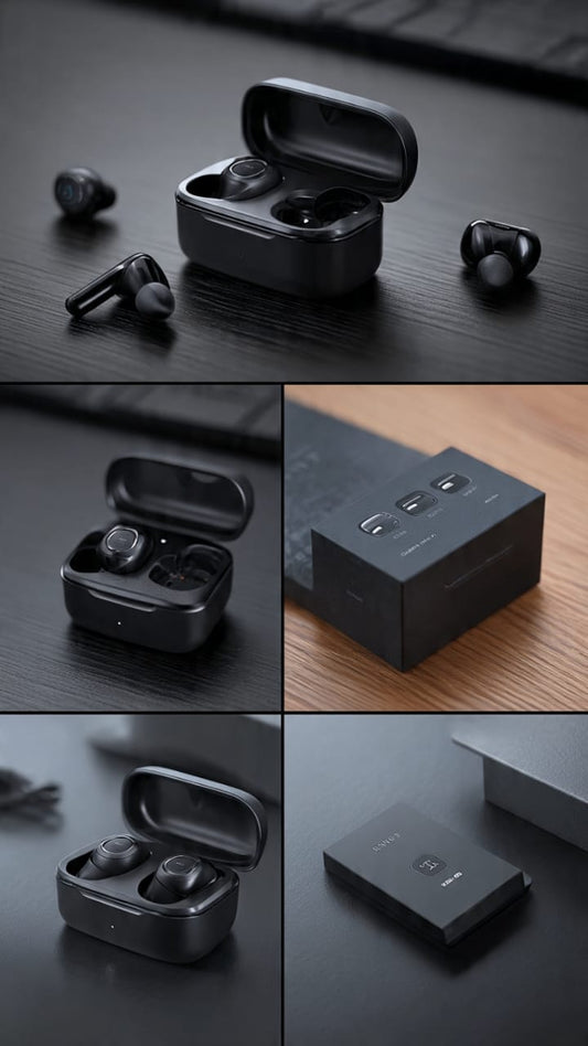 Buds Pro 16 TWS Wireless Bluetooth Earbuds ANC ENC Noise Cancelling Earphones Hi-Fi Stereo Audio Deep Bass Touch Control HD Clear Calling Long Battery Backup Fast Pairing