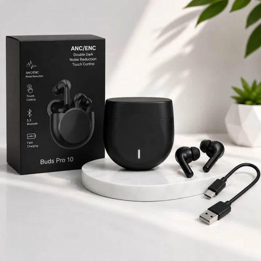 Buds Pro 10 – Premium Wireless Bluetooth Earbuds | High-Quality Sound & Deep Bass